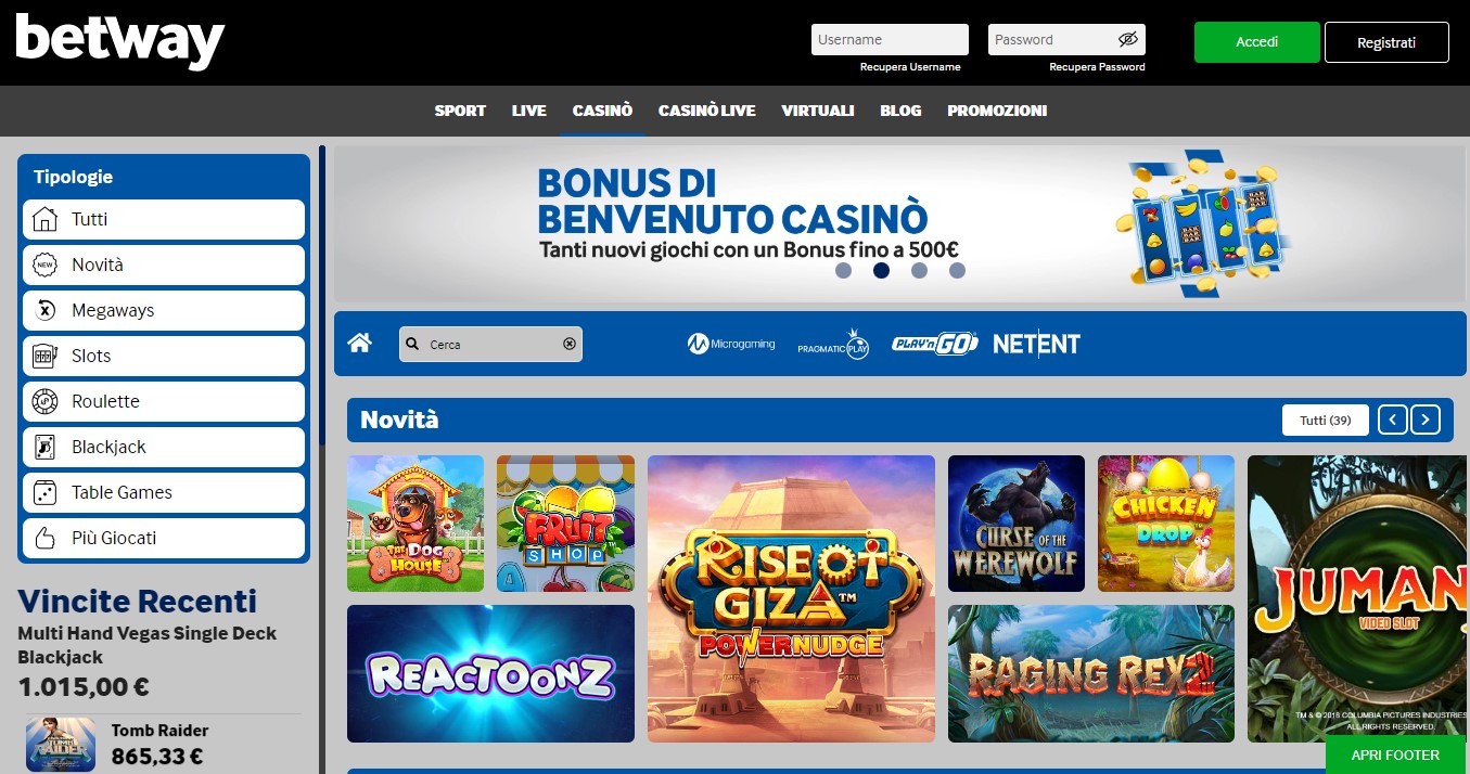 Betway casino