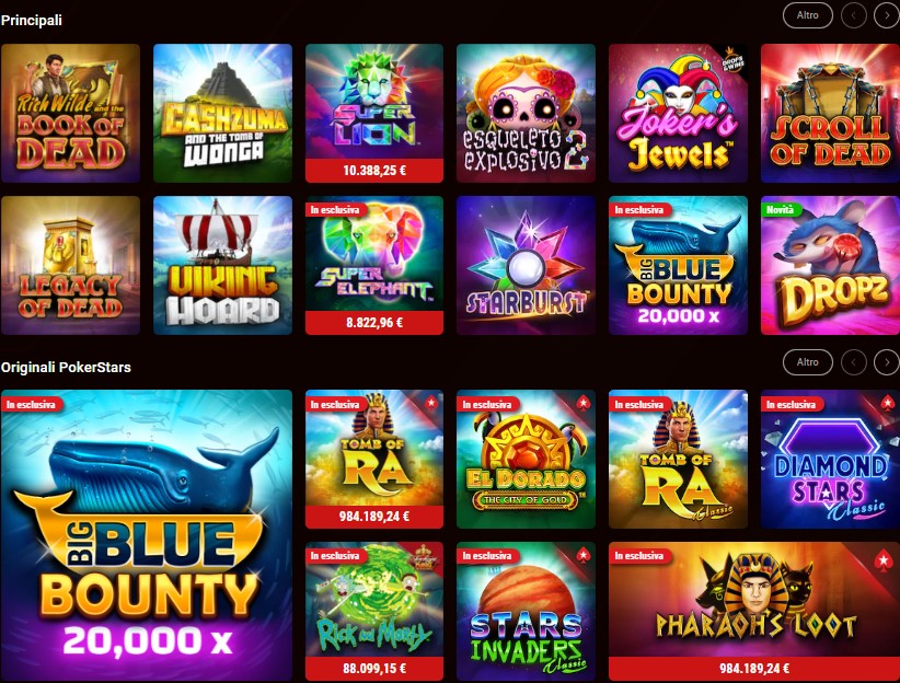 Pokerstars slot